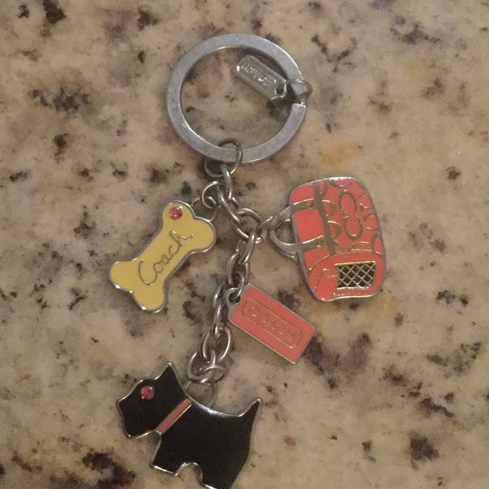 Coach Keychain Scottie Terrier Dog 🐕 Multi Key